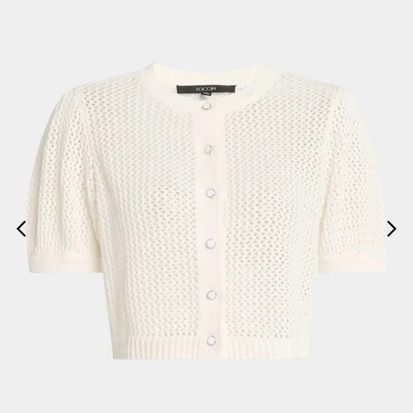 Toccin NWT Button-Down Knit Top - Picture 3 of 7